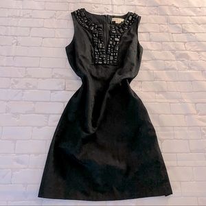 Michael Kors shift black size 8 snake v neck bling